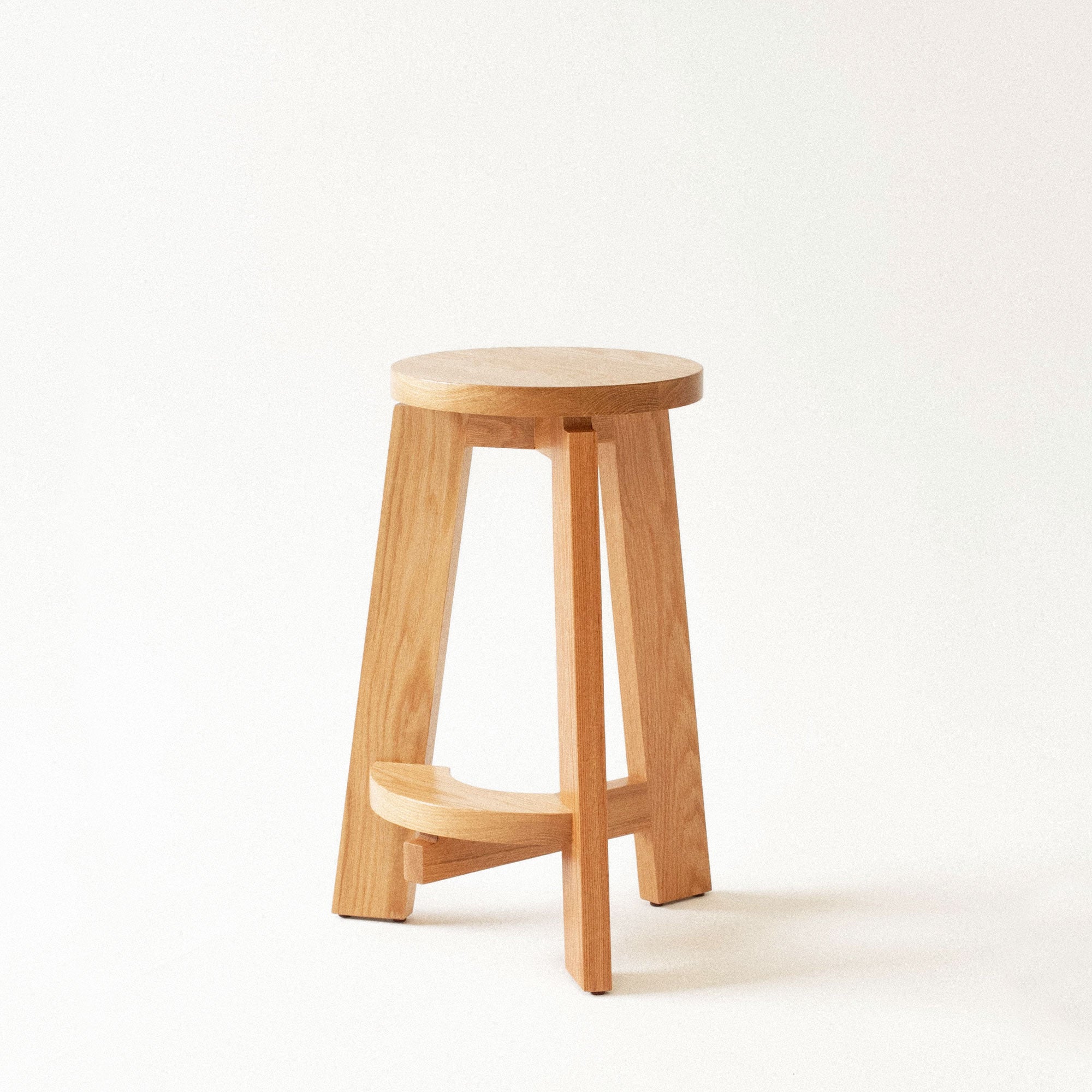 BUOY Low Stool in American Oak