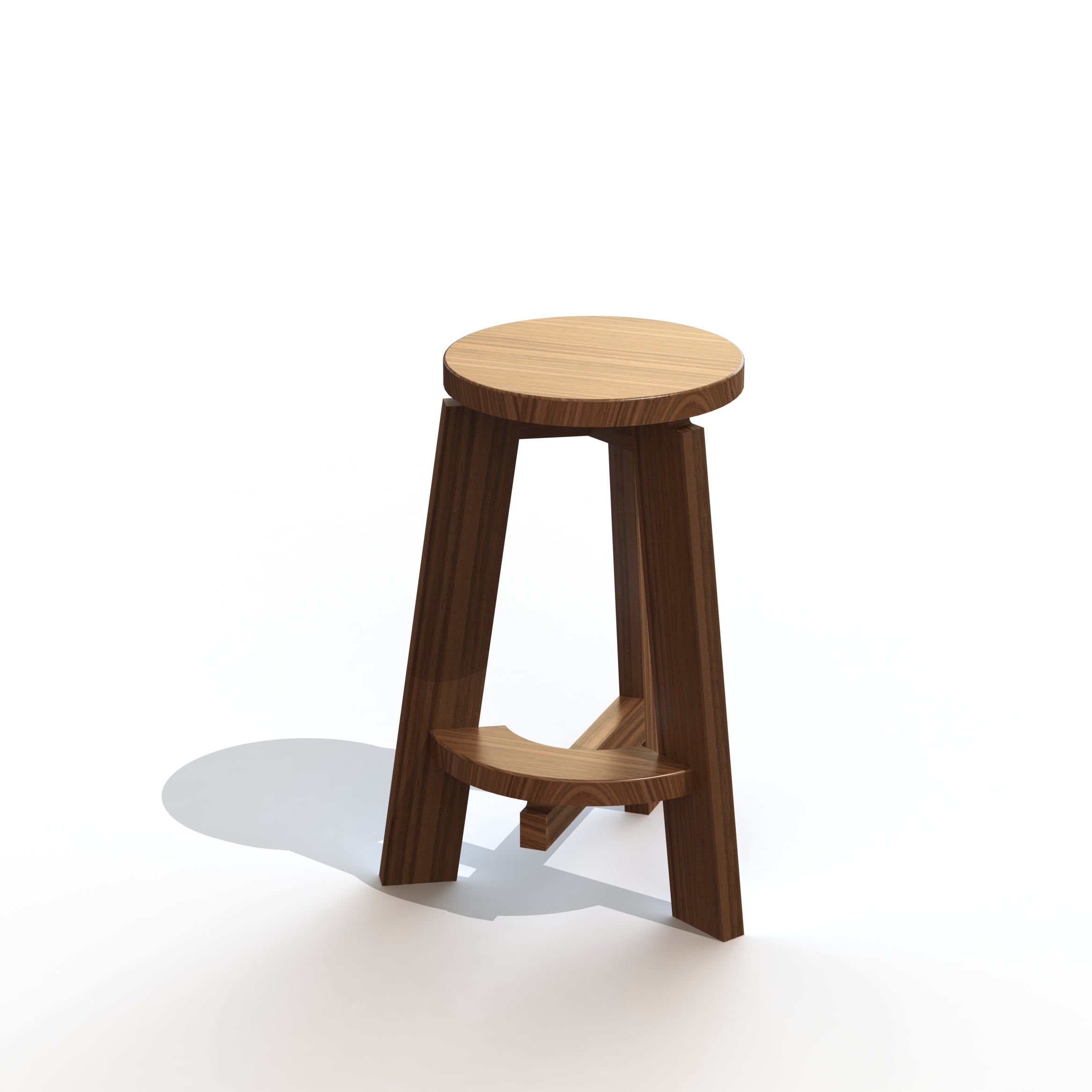 BUOY Low Stool in American Oak
