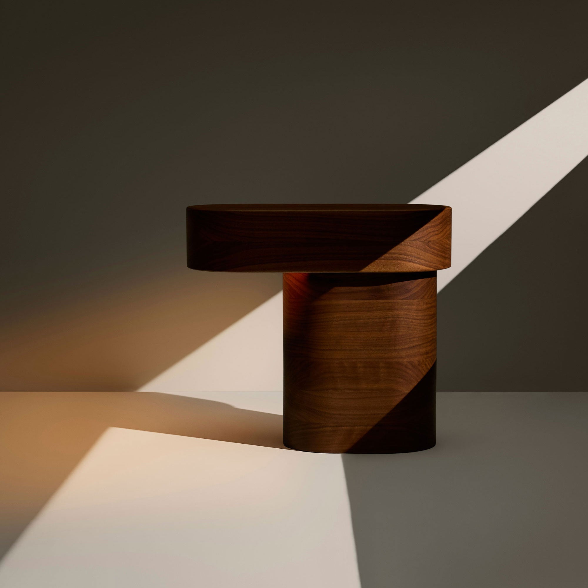 MASS Table Lamp in Walnut